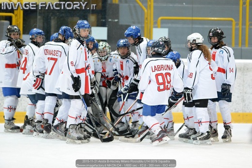 2015-11-21 Aosta B-Hockey Milano Rossoblu U14 0079 Squadra